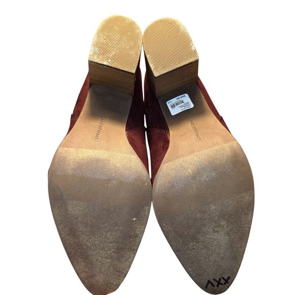 Lane Bryant 12WMaroon Women's Combat Boots Shoes 12 W Wide 3 1/2 Inch Heel - Picture 7 of 10